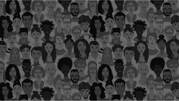 illustration of diverse faces of learners