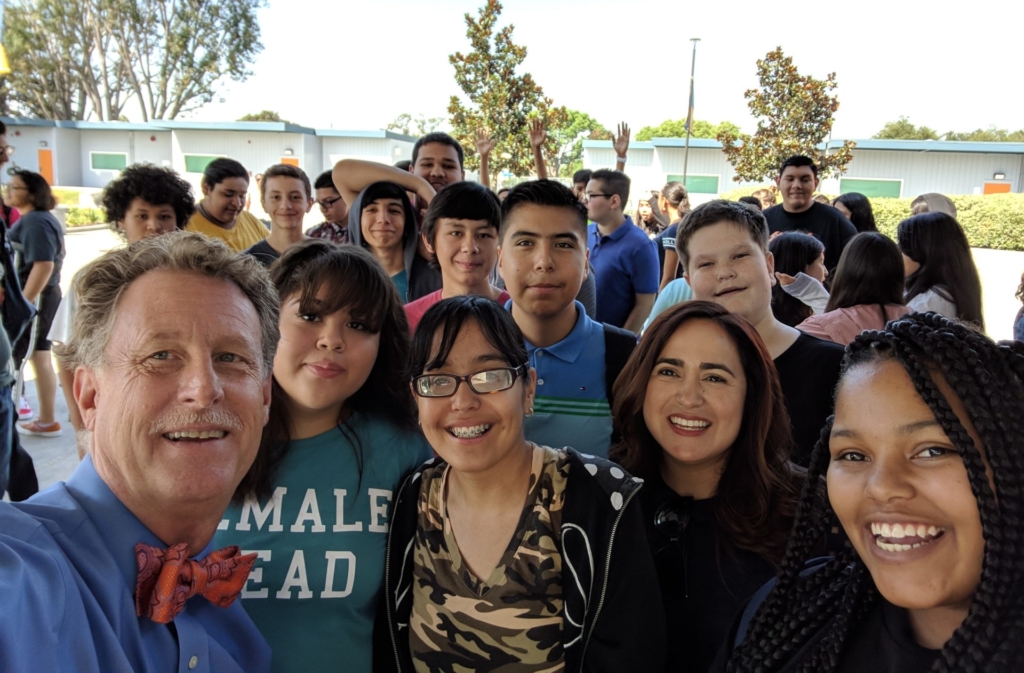 group photo of Odyssey STEM Academy learners