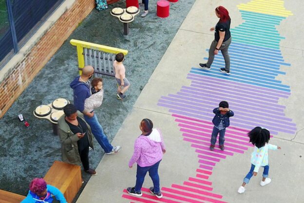 photo of a learning environment's outside play area