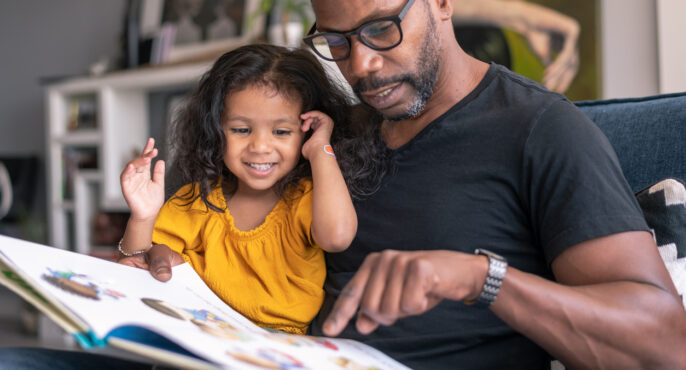 young learner being read to