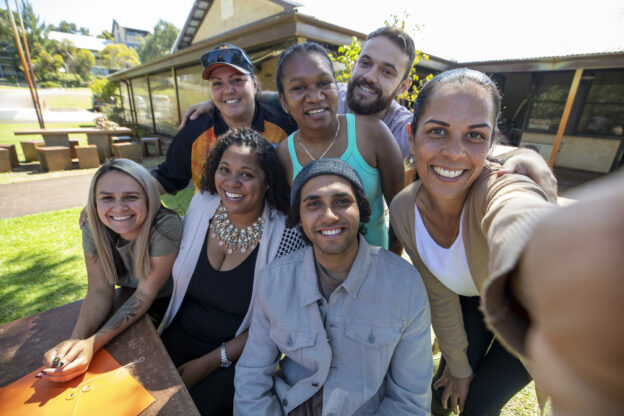 selfie of a photo of practitioners