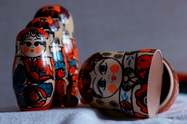 close up photo of nested Matryoshka dolls