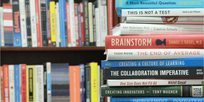 close up photo of a stack of books