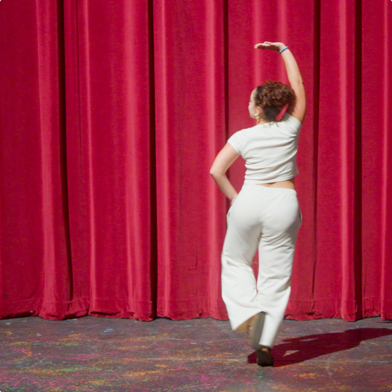 Iowa Big learner dancing on stage